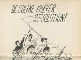 Plakat udgivet af KUF i anledning af OL i Mexico 1968.