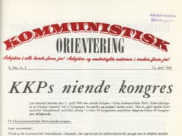 Kommunistisk Orientering 1969, nr. 6 - Forside.