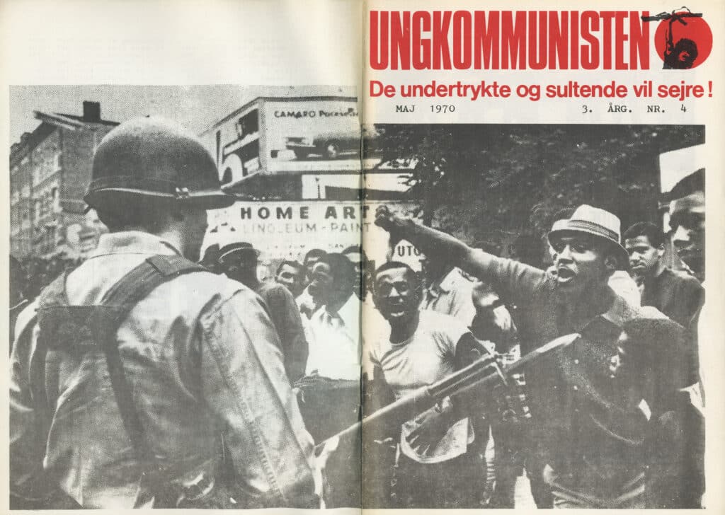Omslaget til Ungkommunisten 1970 nr. 4.
