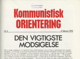 Kommunistisk Orientering nr. 2 1975 - Forside
