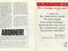 Ungkommunisten1969, nr. 2, For- og Bagside.