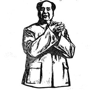 Tegning af Mao Tse-tung
