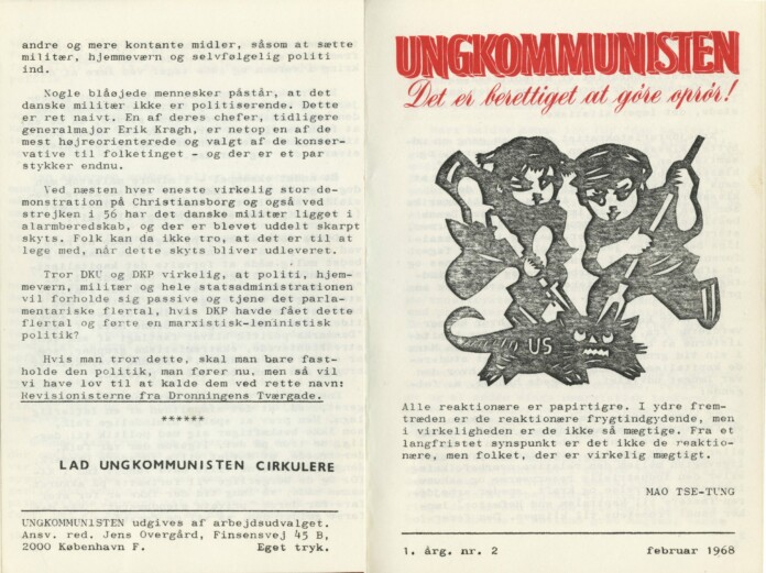Ungkommunisten 1968 nr. 2, omslag