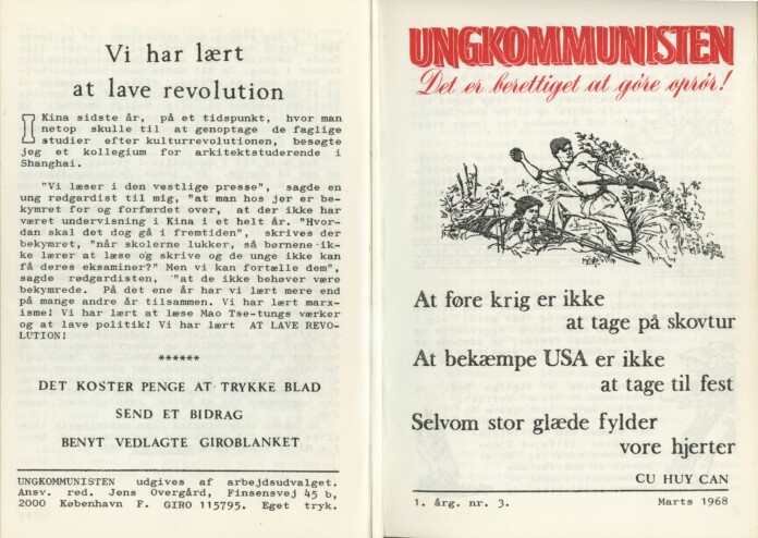 Ungkommunisten 1968, nr. 3, for- og bagside