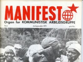 Forsiden af Manifest nr. 6, 1979.