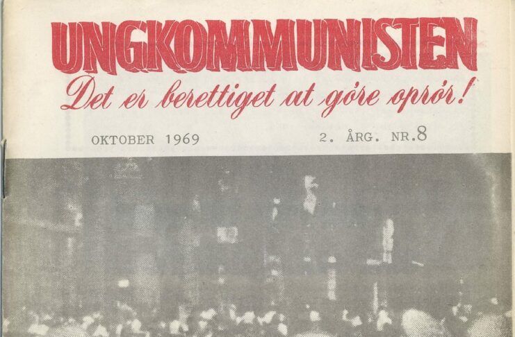 Forsiden af Ungkommunisten nr. 8, oktober 1969.