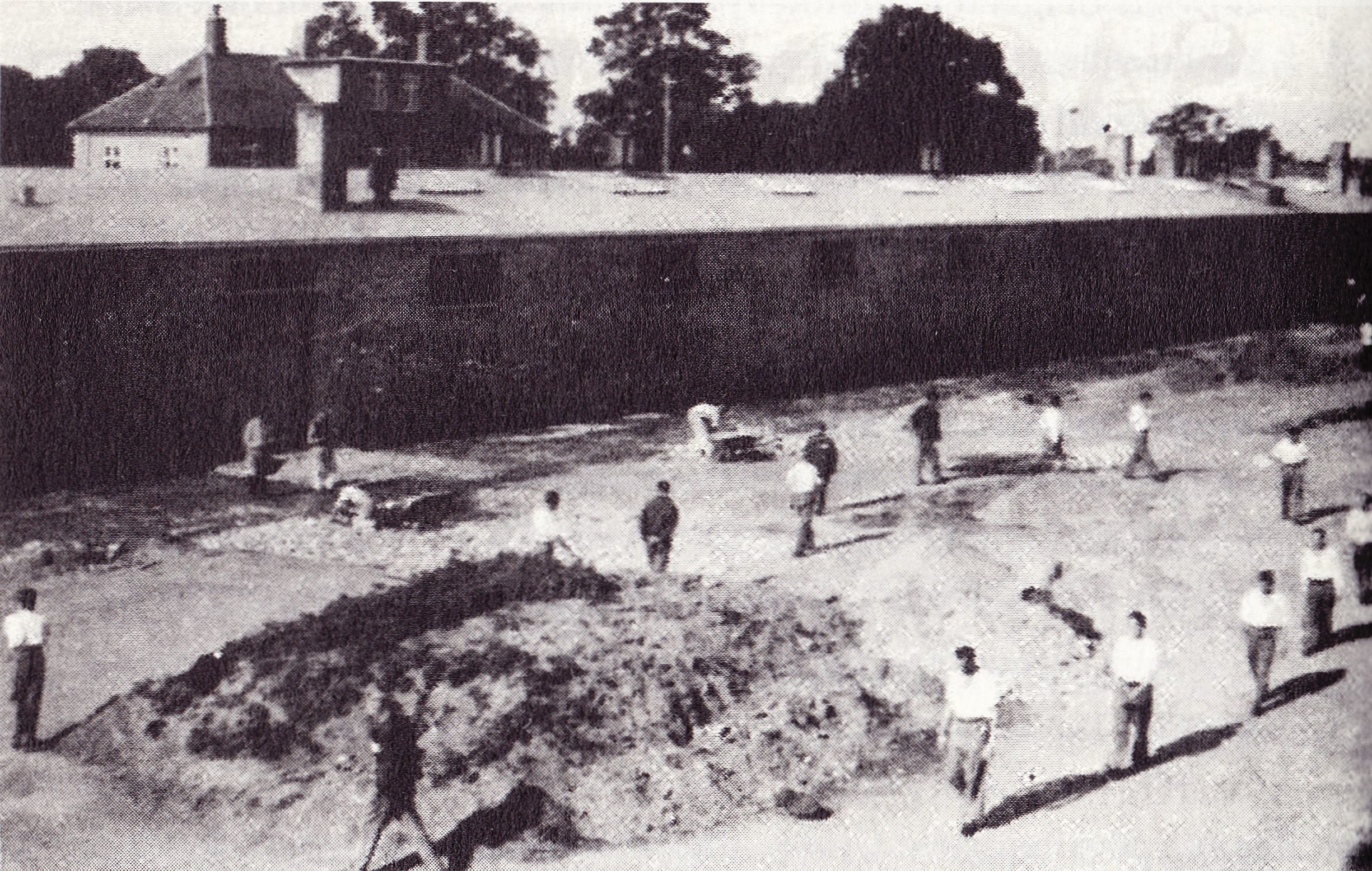 Vridsløselille State Prison yard in the early 1940s, when several Wollweber Leage members were imprisoned there, half a century before the Blekingegade Group members.