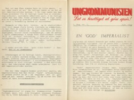 Ungkommunisten1968, nr. 7 For- og Bagside.