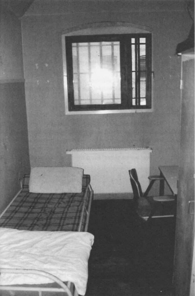 Cell in Vridsløselille State Prison, 1992.