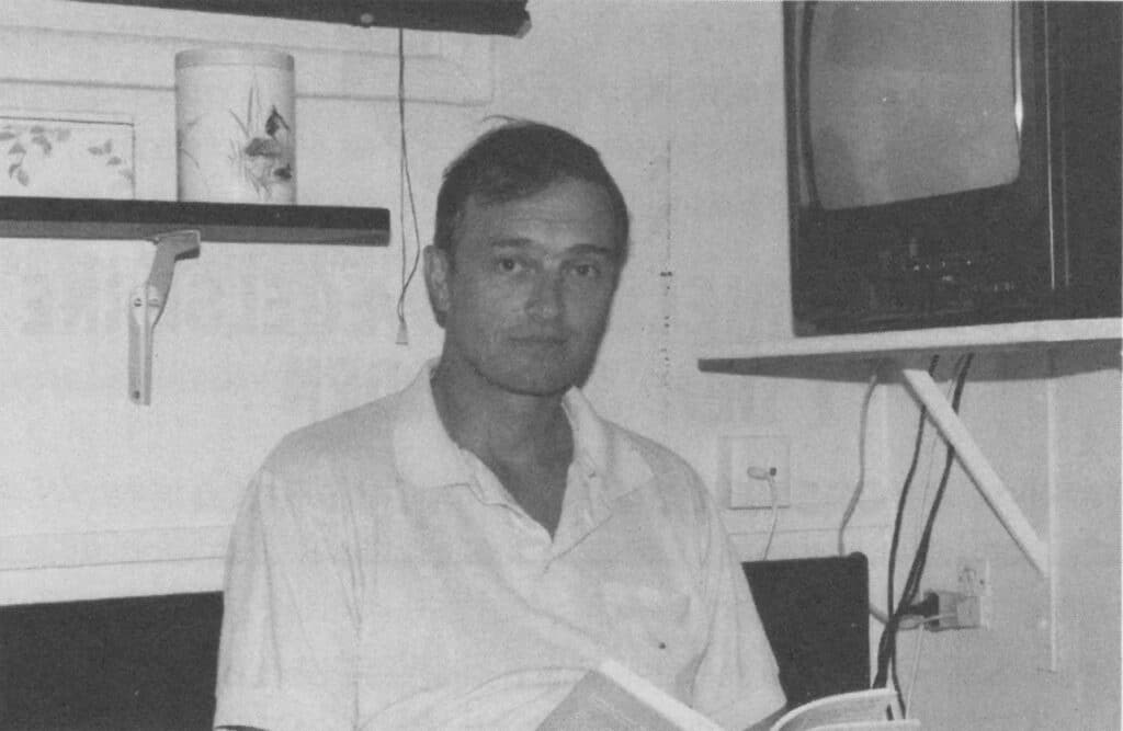 Jan Weimann in the Vridsløselille State Prison, 1994.